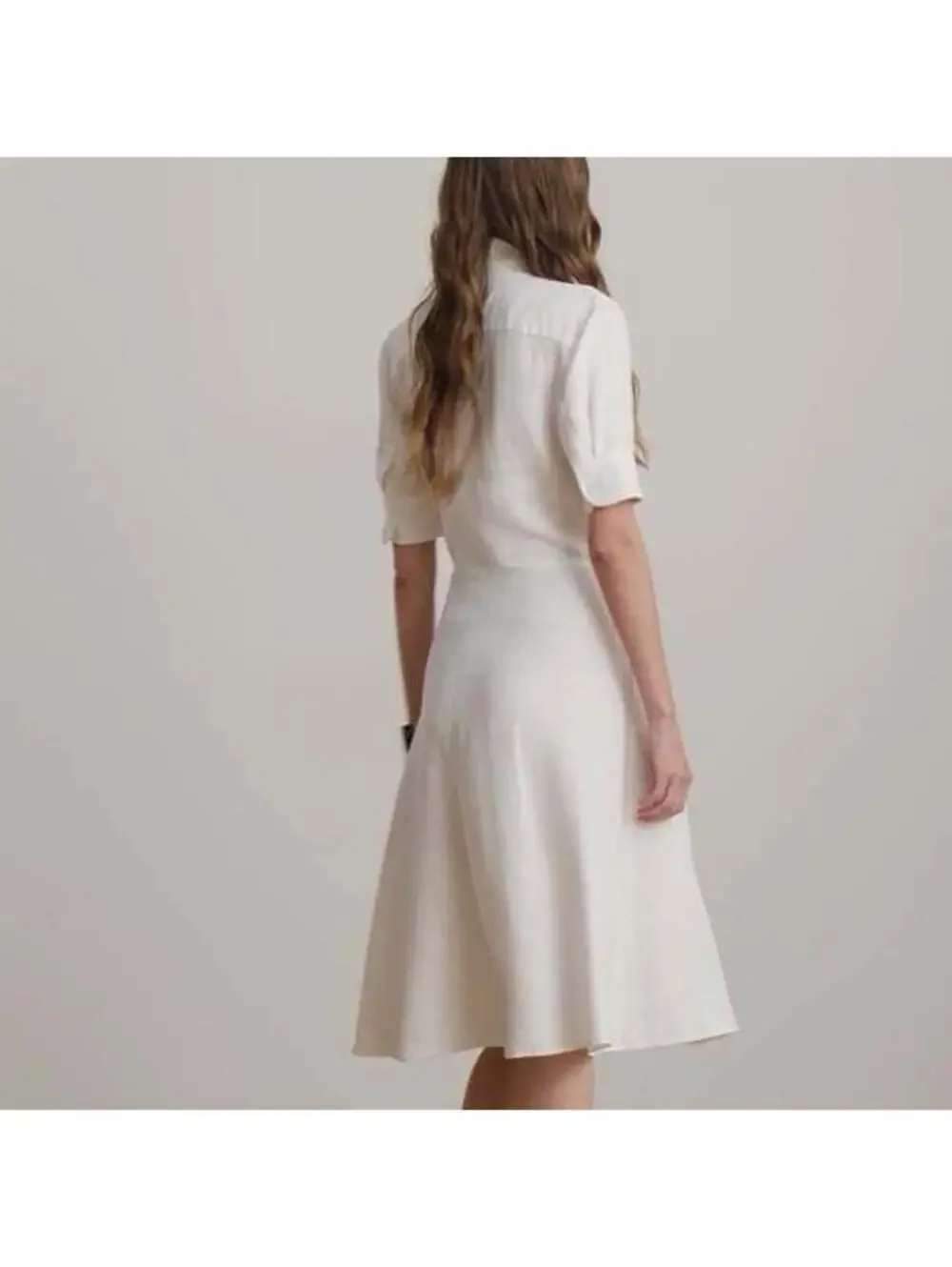 Ralph Lauren Belted Cotton-Blend Shirtdress size 12 P